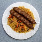Kabuli Rice with Seekh Kabob